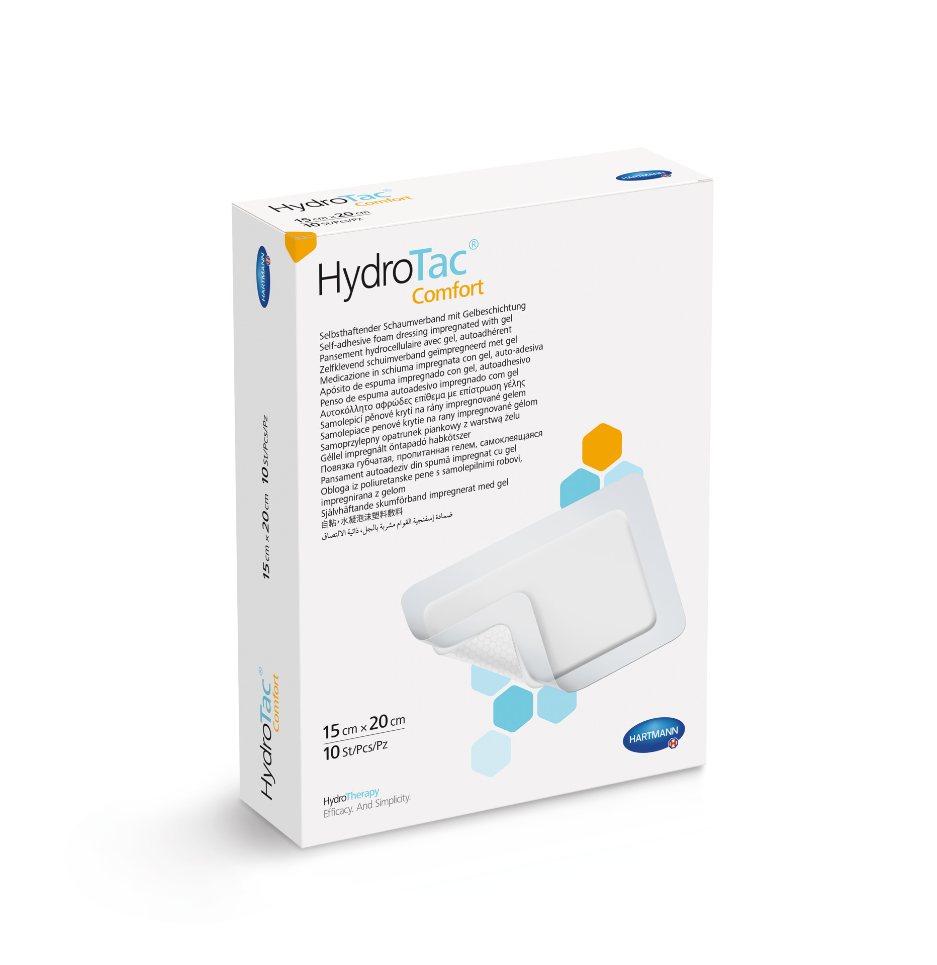 Hydrotac Comfort With Adhesive Border 15cm x 20cm